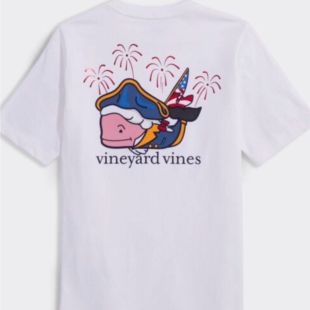 Vineyard Vines Boys' George Washington Whale Short-Sleeve Pocket Tee